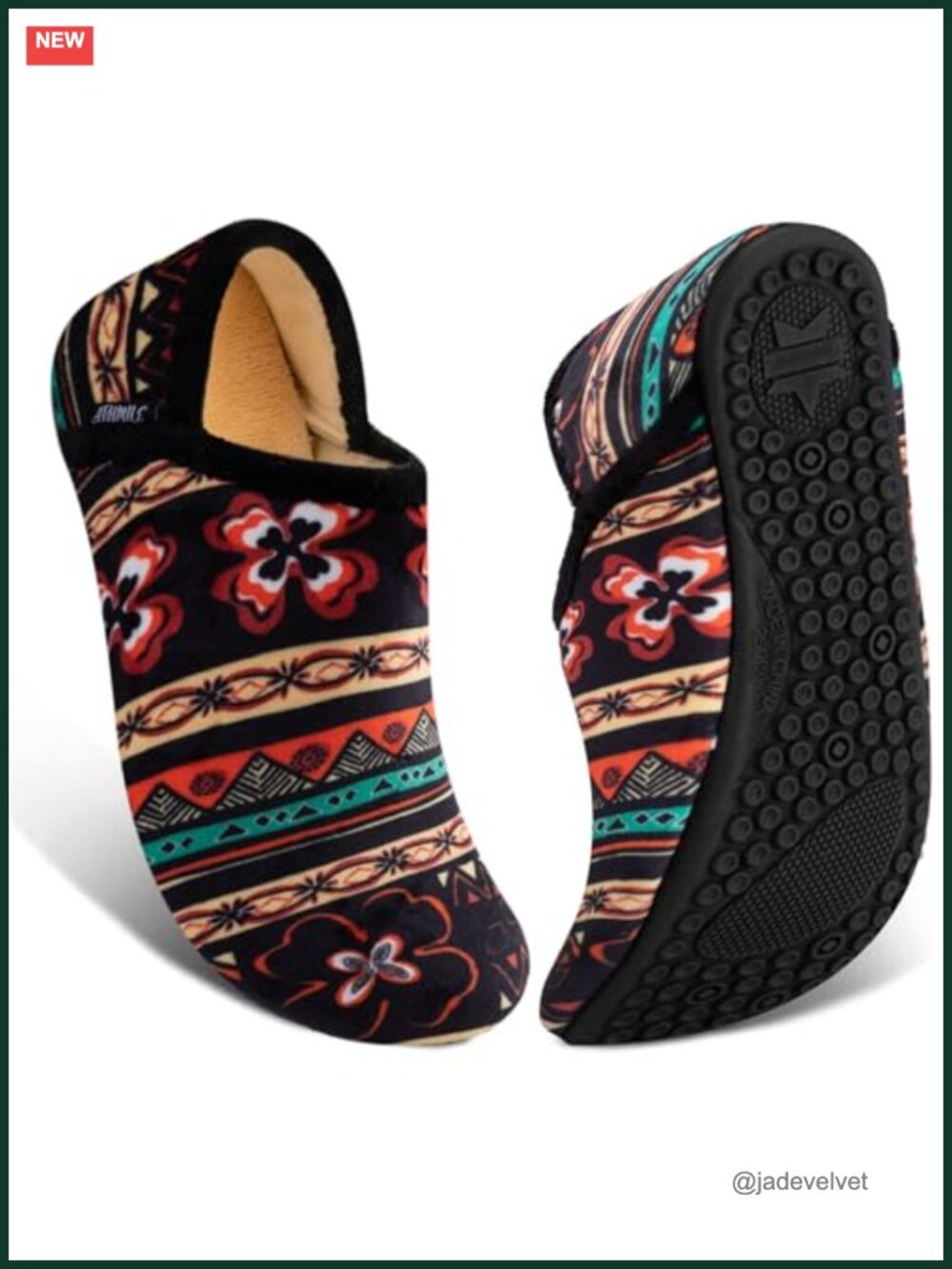 Sherpa Lined House Slippers with Non-Slip Sole Machine Washable Unisex